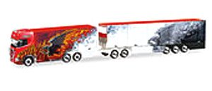 (HO) スカニア CS 20 HD ユーロコンビ `Ristimaa Fire Bird` (鉄道模型)