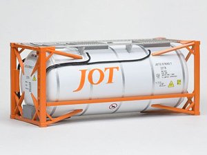 1/80(HO) 22T6 Container (JOT Orange) (1 Piece) (Unassembled Kit) (Model Train)