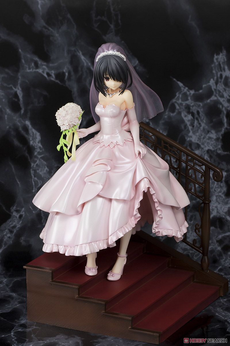 Date A Live [Kurumi Tokisaki] Wedding Ver Pink (PVC Figure) Item picture1