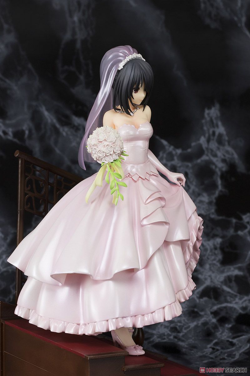Date A Live [Kurumi Tokisaki] Wedding Ver Pink (PVC Figure) Item picture2