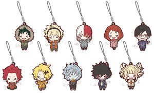 Nitotan My Hero Academia Private Clothes Rubber Mascot (Set of 10) (Anime Toy)