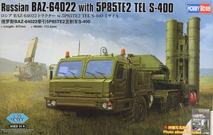 Russian BAZ-6402 Tractor w/5P85TE2 TEL S-400 Missile (Plastic model)