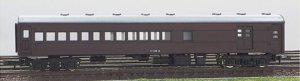 Pre-Colored J.N.R. Passenger Car Type SUHANI35 Coach with Luggage Area (Brown) (Unassembled Kit) (Model Train)