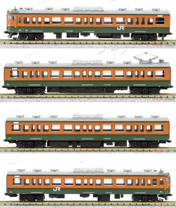 Series 115-1000 Shonan Color (J.R. Version) Four Car Set (4-Car Set) (Model Train)