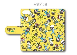 「おそ松さん」 手帳型スマホケース (iPhone5/5s/SE) E 十四松 (キャラクターグッズ)