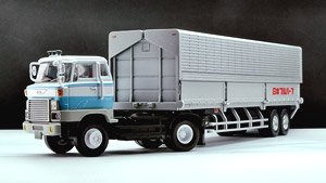 LV-N167a 日野HE366 ウィングルーフトレーラ (白/青) (ミニカー)