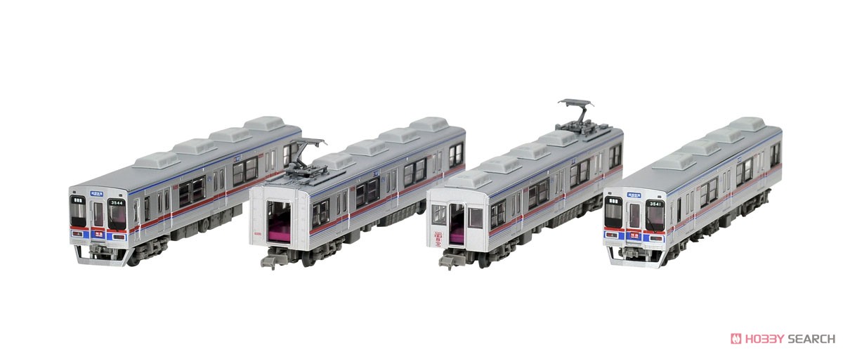 The Railway Collection Keisei Electric Railway Type 3500 Renewed Car (3544 Formation) Four Car Set B (4-Car Set) (Model Train) Item picture1