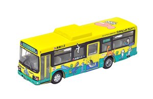 The All Japan Bus Collection 80 [JH029] Nanbu Bus 11 Piki no Neko Wrapping Bus #2 (Isuzu Erga Mio Non Step Bus) (Model Train)