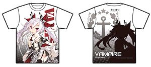 Azur Lane Full Graphic T-Shirt Vampire XL (Anime Toy)