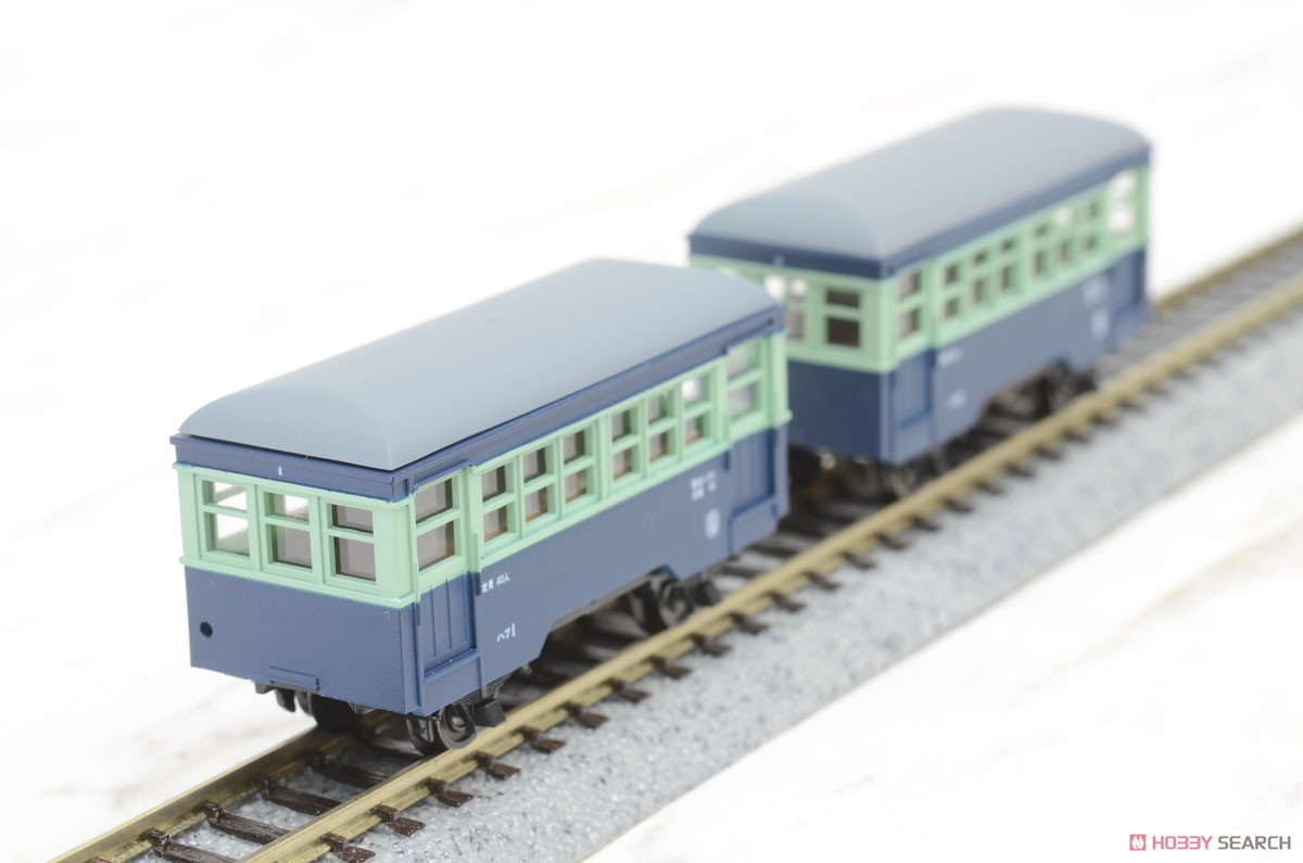 銚子電気鉄道 ハフ1・ハフ2 客車セット (車体色：青電色) (2両セット) (鉄道模型) 商品画像2