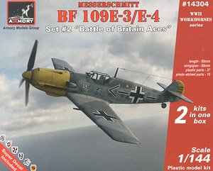 メッサーシュミット Bf109E-3/4 「バトル・オブ・ブリテン・エース」 2キット入り (プラモデル)