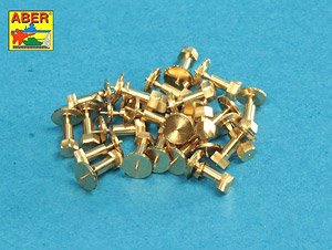 Turned imitation of Hexagonal bolts 1,75 x 2,20 mm x 25 pcs. (Plastic model)