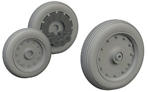 F-8 Crusader Wheels (for Hasegawa) (Plastic model)