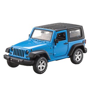 Diecast Car Cast Vehicle Jeep Wrangler (Blue) (Completed)