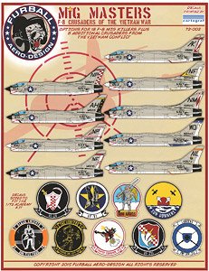 U.S. Navy Mig Masters: F-8 Crusaders of the Vietnam War (Decal)