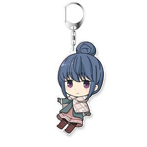 Yurucamp Petitcolle! Acrylic Key Ring Rin Shima (Anime Toy)