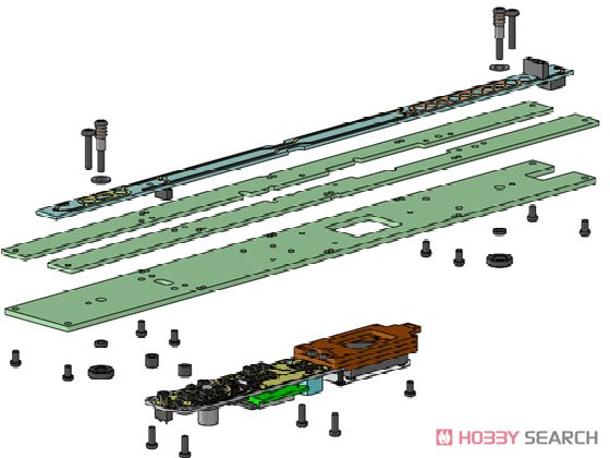 16番(HO) 鉄道ホビダス 国鉄キハ40用エンジンサウンドユニット (床板付・ISV基板付) (鉄道模型) その他の画像1