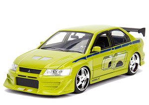 F&F ミツビシ ランサー Evo VII グリーン/グラフィックス (ブライアン) (ミニカー)