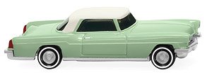 (HO) Ford Continental - Green with White Roof (Model Train)