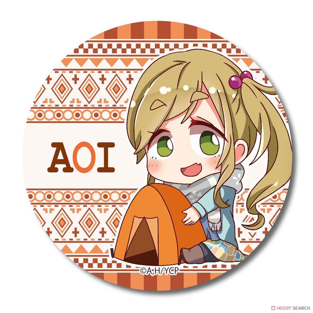 Gyugyutto Can Badge Yurucamp/Aoi Inuyama (Anime Toy) Item picture1