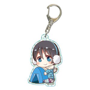 Gyugyutto Acrylic Key Ring Yurucamp/Ena Saitou (Anime Toy)