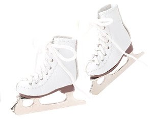 フィギュアスケート靴 (ホワイト) (ドール)