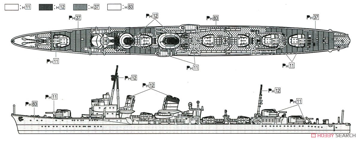 英国重巡洋艦 エクセター スラバヤ沖海戦 (プラモデル) 塗装2