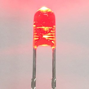 3mm Round Shape LED w/ Built-in Resistor Red (20 Pieces) (Model Train)
