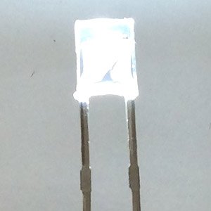 3mm 角形 抵抗内蔵LED 白色 (20本入り) (鉄道模型)