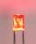 3mm Square Shape LED w/ Built-in Resistor Red (20 Pieces) (Model Train) Item picture1