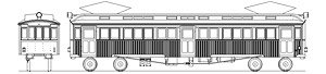 16番(HO) 東武デハ1形電車キット (組み立てキット) (鉄道模型)