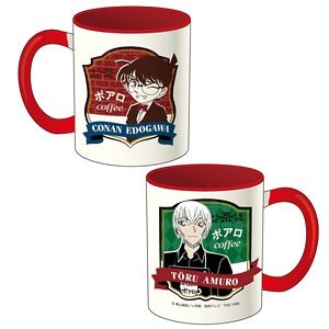 Detective Conan Cafe Poirot Mug Cup [Conan&Amuro2018] (Anime Toy)