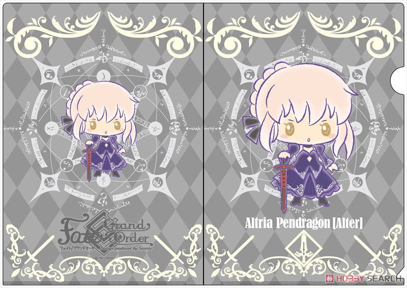 Fate/Grand Order 【Design produced by Sanrio】 A4クリアファイル アルトリア・ペンドラゴン【オルタ】 (キャラクターグッズ) 商品画像1