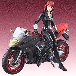 Marvel - Hasbro Action Figure: 6inch / Legends - Black Widow & Motorcycle (Completed)