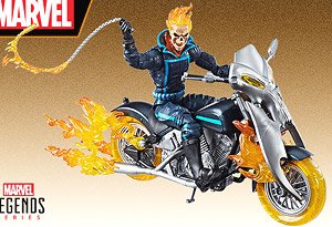 Marvel - Hasbro Action Figure: 6 Inch / Legends - Ghost Rider & Hell Cycle (Completed)
