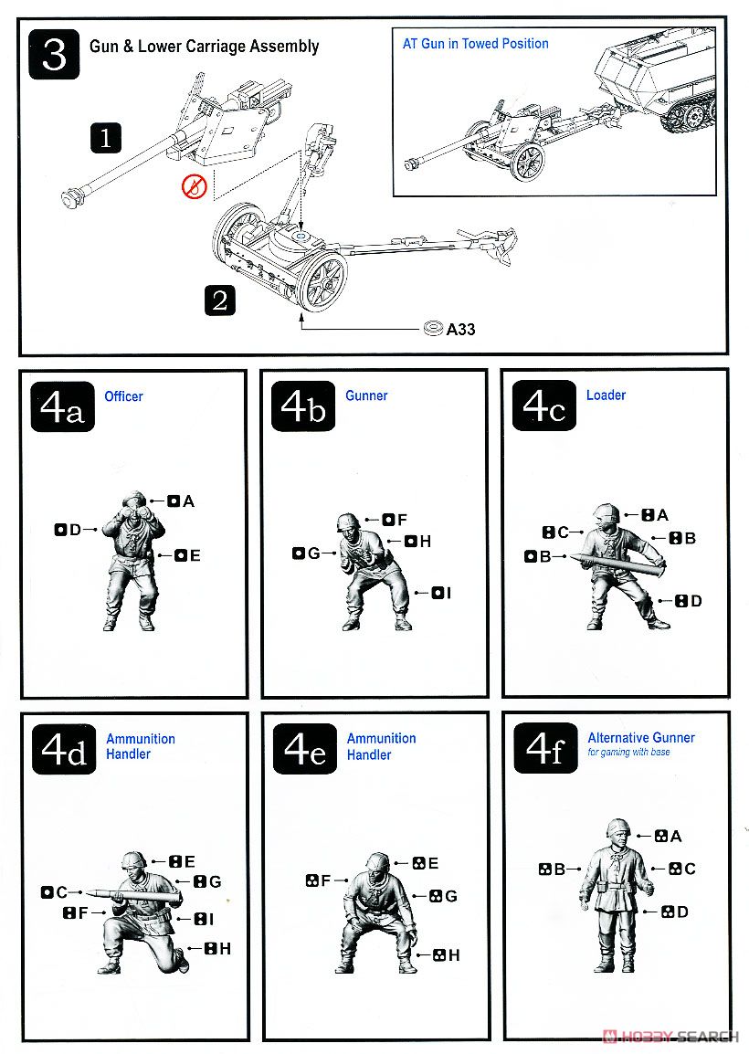 PaK 40 AT Gun with Crew (Plastic model) Assembly guide2
