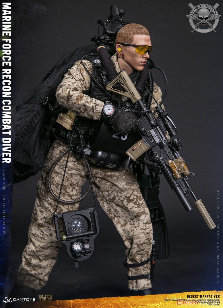 Dam Toys 1/6 Marine Force Recon Combat Diver Desert Marpat Ver. (Fashion Doll) Item picture15