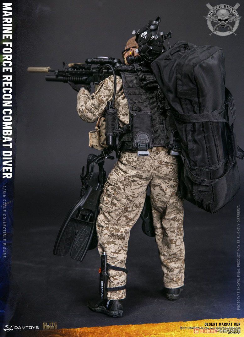 DAMTOYS 1/6可動フィギュア マリンフォース・リーコン コンバットダイバー 砂漠迷彩Ver. (ドール) 商品画像17 モーダル