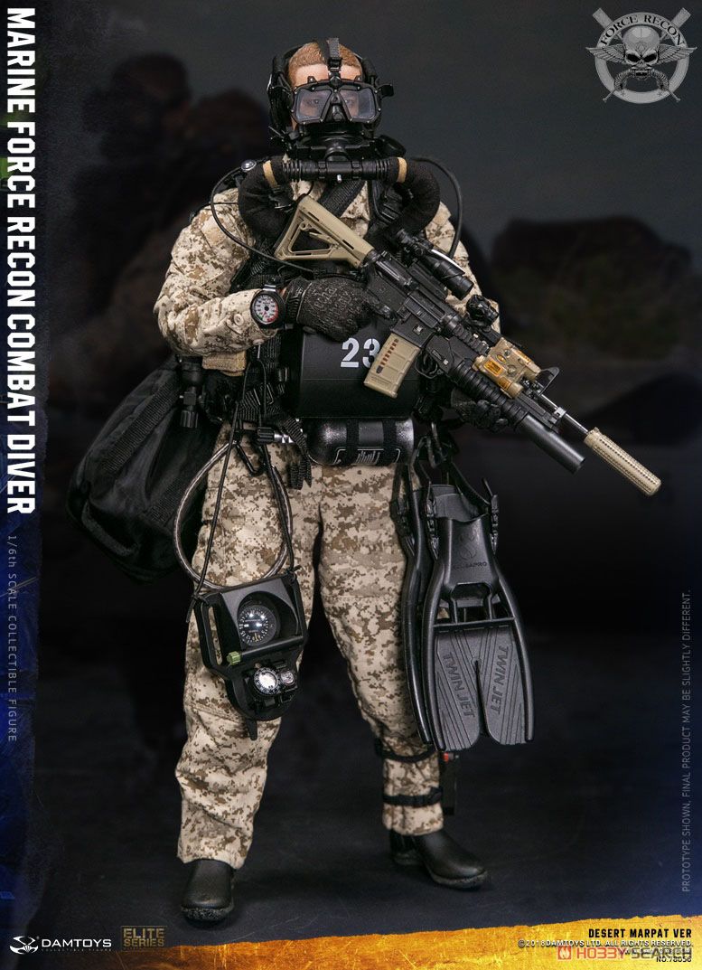Dam Toys 1/6 Marine Force Recon Combat Diver Desert Marpat Ver. (Fashion Doll) Item picture3