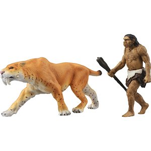 アニア AL-10 サーベルタイガー(ネアンデルタール人付き) (動物フィギュア)