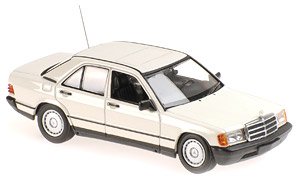メルセデス ベンツ 190E 1984 ホワイト (ミニカー)