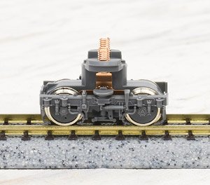 [ 6662 ] Power Bogie Type FD7K (Gray, Plate Wheel Center, Silver Wheels) (1 Piece) (Model Train)