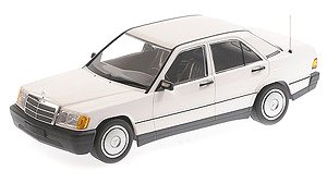 メルセデス ベンツ 190E (W201) 1982 ホワイト (ミニカー)