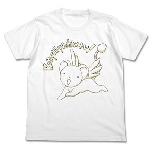 カードキャプターさくら クリアカード編 ケロちゃん Tシャツ WHITE XL (キャラクターグッズ)