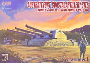 Austratt Fort Coastal Artillery Site Triple 28cm (11-Inch) Turret Casesa (Plastic model)