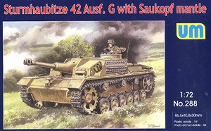 Sturmhaubitze 42 Ausf.G with Saukopf mantle (Plastic model)