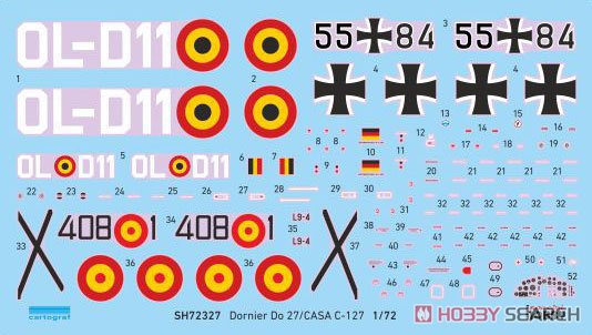 Dornier Do27 `German, Spanish and Belgian Service` (Plastic model) その他の画像3