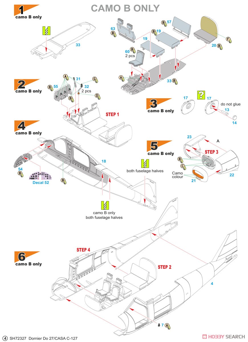 Dornier Do27 `German, Spanish and Belgian Service` (Plastic model) 設計図2