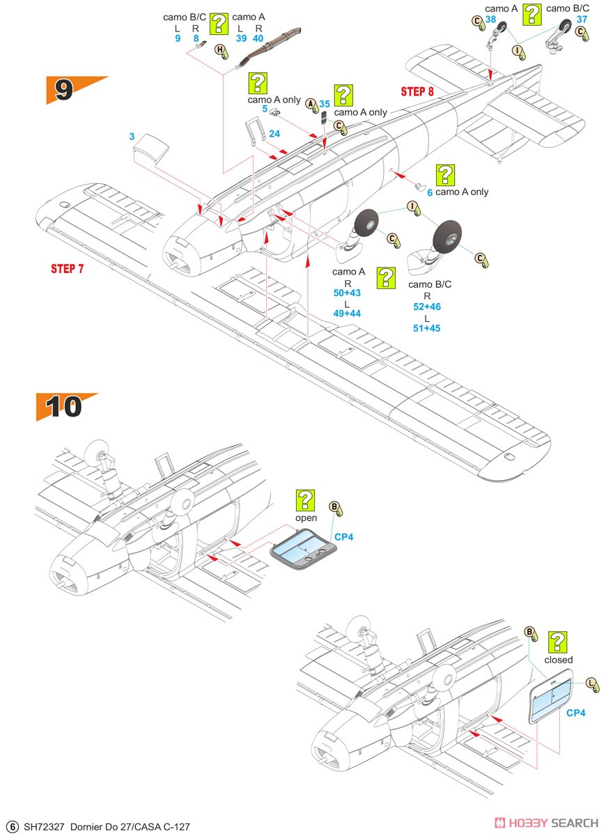 Dornier Do27 `German, Spanish and Belgian Service` (Plastic model) 設計図4 Modal