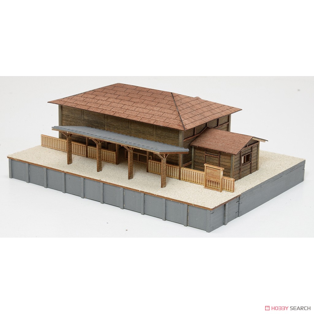 懐かしの木造電車＆機関車 No.9 駅ホーム (組み立てキット) (鉄道模型) その他の画像1